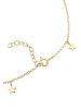 Elli Fußschmuck 925 Sterling Silber Sterne, Astro, Stern in Gold