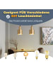 ZMH Pendelleuchte in gold rund 1-flammige E27 Vintage Esszimmerlampe