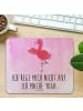 Mr. & Mrs. Panda Mousepad Flamingo Yoga mit Spruch in Aquarell Pink