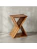 KADIMA DESIGN Beistelltisch X-Form 43x60x30 cm Sheesham Massivholz Anstelltisch,