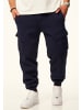DAILY COTTON Jogginghose - als Cargohose - Lange Trainingshose Sweatpants in Navy
