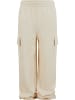 Urban Classics Urban Classics Girls Baggy Light Terry Sweat Pants in whitesand