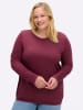 sheego Shirt in bordeaux-burgund