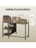VASAGLE Eckcomputertisch Barnet in Braun - (B)115 x (H)90 x (T)105 cm