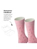 von Jungfeld Gemusterte Socken Blumen in Icon Rosa