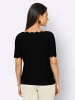 creation L Kurzarmshirt in schwarz