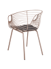 Beliani 2er-Set Esszimmerstuhl HOBACK in Beige/Schwarz