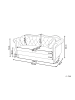 Beliani 2-Sitzer Sofa SKIEN in Beige/Schwarz - (W) 166 x (H) 86 x (L) 78 cm