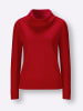 Sieh an! Rollkragenpullover in rot