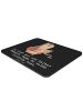 Mr. & Mrs. Panda Mousepad Juristin Herz mit Spruch in Schwarz