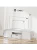 HOMCOM TV Schrank in Weiß 160L x 38B x 43H cm