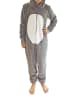 NORMANN Jumpsuit Overall Onesie Schlafanzug Tier - 50981 in Grau