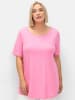 sheego Longshirt in blumiges pink