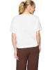 Zero  Baumwoll-T-Shirt mit Stickerei in Cream/Cream