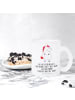 Mr. & Mrs. Panda Glas Einhorn Wut mit Spruch in Transparent