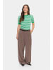SAINT TROPEZ Strickpullover MilaSZ Gerade Passform in Greenbriar Ice Stripe
