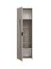 Feldmann-Wohnen Vitrine Cadiz Kaschmir | schwarz 60 / 40 / 196cm