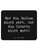 Mr. & Mrs. Panda Maus-Pad Spruch Gitarre Wert mit Spruch in Schwarz