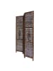 Homestyle4u 3-tlg. Paravent in Braun 120x170