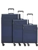 D&N Travel Line 9004 4-Rollen Kofferset 3tlg. blau