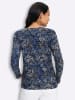 Sieh an! Langarm-Shirt in marine-beige-bedruckt