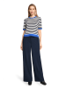 Betty Barclay Basic-Pullover kurzarm in Patch Dark Blue/Blue