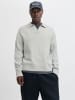 Jack & Jones Gestricktes Polo in Light Grey Melange