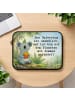 Mr. & Mrs. Panda Laptop Tasche Koala Pommes Design mit Spruch in Weiß