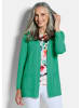GOLDNER Kurzgröße:  Elegante Strickjacke mit Kaschmir in grün