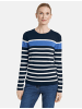 Gerry Weber Pullover Langarm Rundhals in Navy/Offwhite Striped