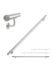 relaxdays Handlauf in Silber - (L)200 cm
