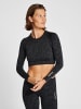 Hummel Hummel T-Shirt Hmlmt Yoga Damen Atmungsaktiv Schnelltrocknend Nahtlosen in BLACK