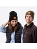 Occulto Winter Mütze Beanie Braun Label in Charcoal