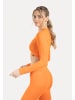 SMILODOX Crop Longsleeve Thalina in Orange