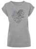 F4NT4STIC T-Shirt Harry Potter Thestral Line Art in grau meliert