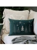 Chic Antique Kissenbezug AIX Grün WEIHNACHTSBÄUME 35x50 cm