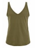 Hessnatur Jersey Top Regular in goldoliv
