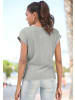LASCANA T-Shirt in grau meliert
