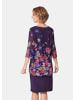 GOLDNER Kleid in amethyst / gemustert