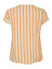 KAFFE curve Ärmellose Bluse KCsida Regular fit in Feather Gray / Melon Stripe