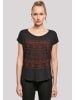 F4NT4STIC Long Cut T-Shirt Frohe Wein-Nacht in schwarz