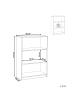 Beliani Bücherregal ZEHNA in Schwarz - (W) 80 x (H) 117 x (L) 40 cm