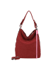 Fritzi aus Preußen Bitzi01 Suede Jacky Schultertasche 34 cm in ruby red