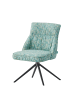 DUBI Möbel 2er-Set: Drehstuhl MIRELA in Türkis - (B)49 x (H)84 x  (T)62 cm