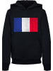 F4NT4STIC Hoodie France Frankreich Flagge distressed in schwarz