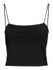 Noisy may Einfarbiges Crop Top mit Spaghettiträgern NMTERESA in Schwarz