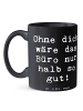 Mr. & Mrs. Panda Tasse Spruch Sekretärin Beste mit Spruch in Schwarz