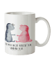 Mr. & Mrs. Panda Tasse mit Henkel Axolotl Liebe mit Spruch in Weiß