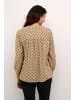 Kaffe Langarm-Bluse KAmilia Regular fit in Chinchilla/Black Dot Print
