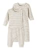 name it Baby Geschenkset Body, Einteiler, Shirt und Hose in Braun